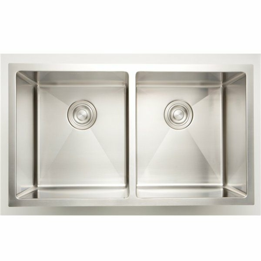 * Top Sell American Imaginations Double Sink 32 X 18 Stainless Steel | Kitchen Sinks