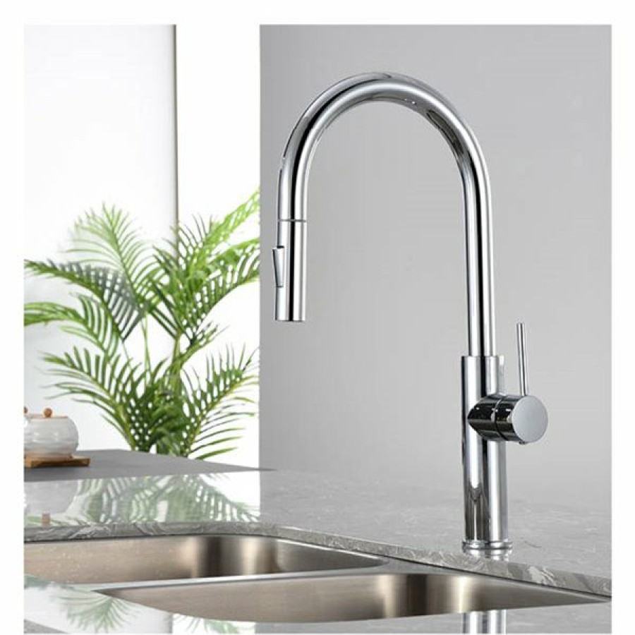 * Akuaplus Aba 1-Handle Kitchen Faucet Chrome Cheap | Kitchen Faucets