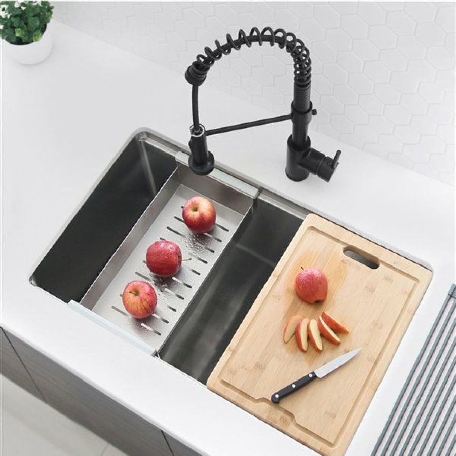 * Stylish Bamboo Over The Sink Cutting Board 16.75-In X 11-In Classical | Kitchenware