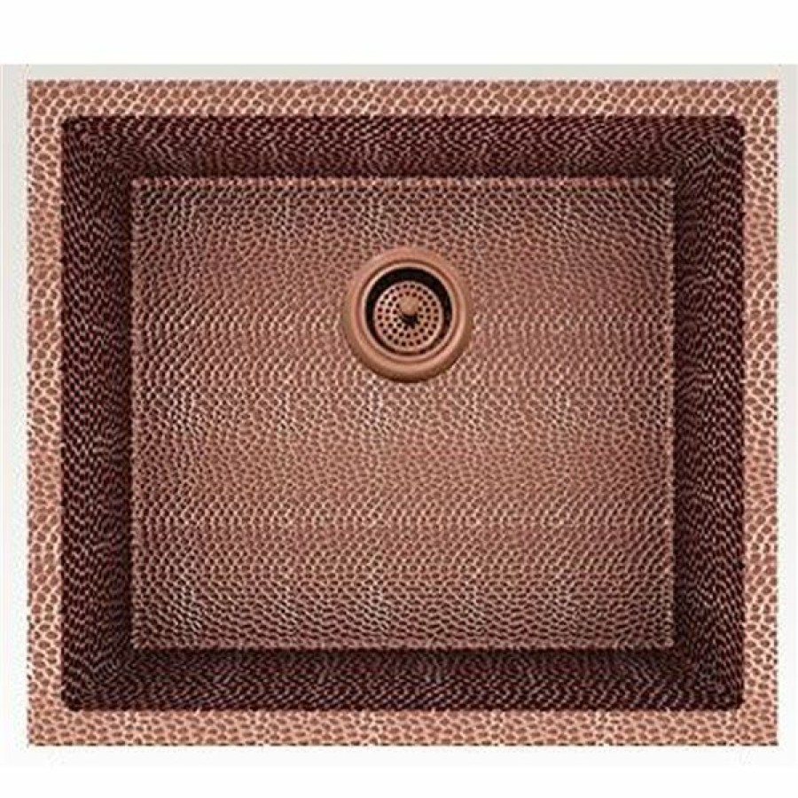 * American Imaginations 18-In X 21-In Rose Copper Single Bowl Drop-In Residential Kitchen Sink Less Expensive | Kitchen Sinks