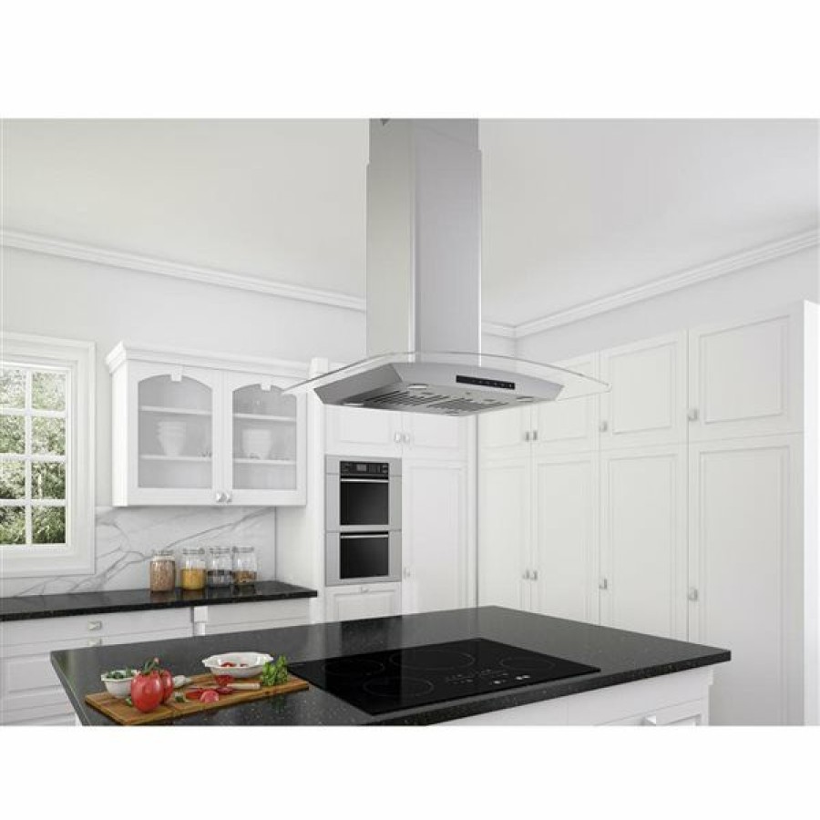 * Exclusive Ancona Noturna Ig 30-In Convertible Stainless Steel Island Range Hood | Range Hoods