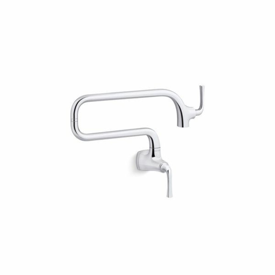 * Kohler Graze Chrome Wall-Mount Pot Filler Faucet Limit Offer | Kitchen Faucets