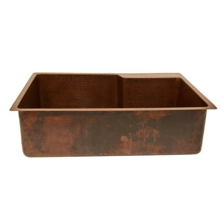 * Exclusive Design Premier Copper Products 33-In Copper Kitchen Sink | Kitchen Sinks