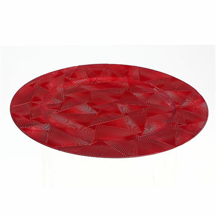 * Ih Casa Decor Red 13-In Charger Plate Set Of 6 Cheap | Kitchenware