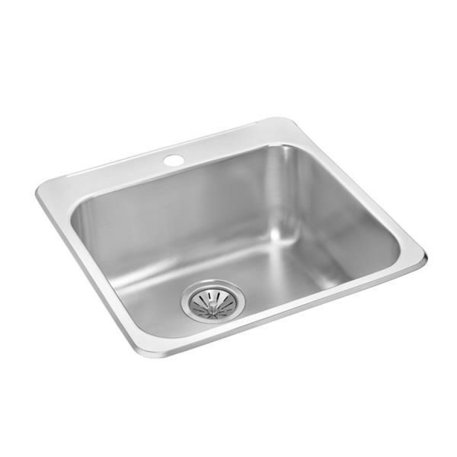 * Exclusive Design Wessan Stainless Steel Drop-In Sink 20 1/2-In X 20 1/2-In X 7-In | Kitchen Sinks