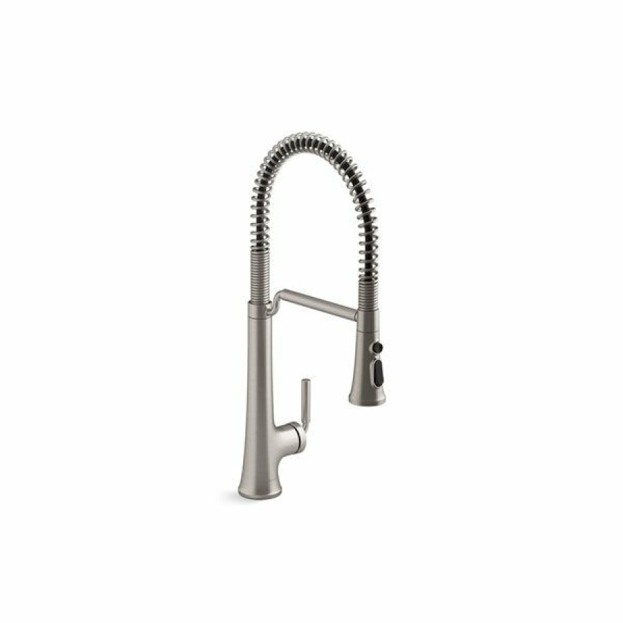 * Kohler Tone Stainless Steel Pull-Down Single-Handle Semi-Professional Kitchen Sink Faucet Exactly Discount | Kitchen Faucets