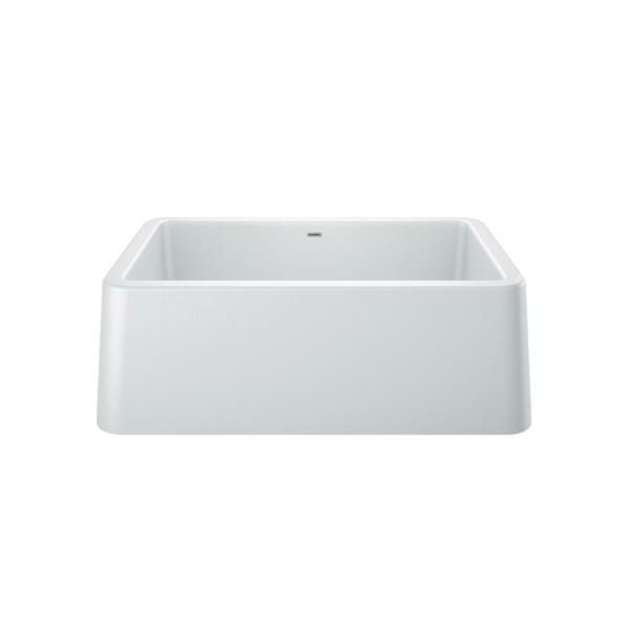 * Attractive Blanco Ikon Farmhouse Kitchen Sink 30-In White | Kitchen Sinks