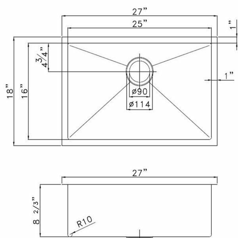 * American Imaginations 18-In X 27-In Transitional Rose Copper Single Bowl Drop-In Residential Kitchen Sink Top Sellers | Kitchen Sinks