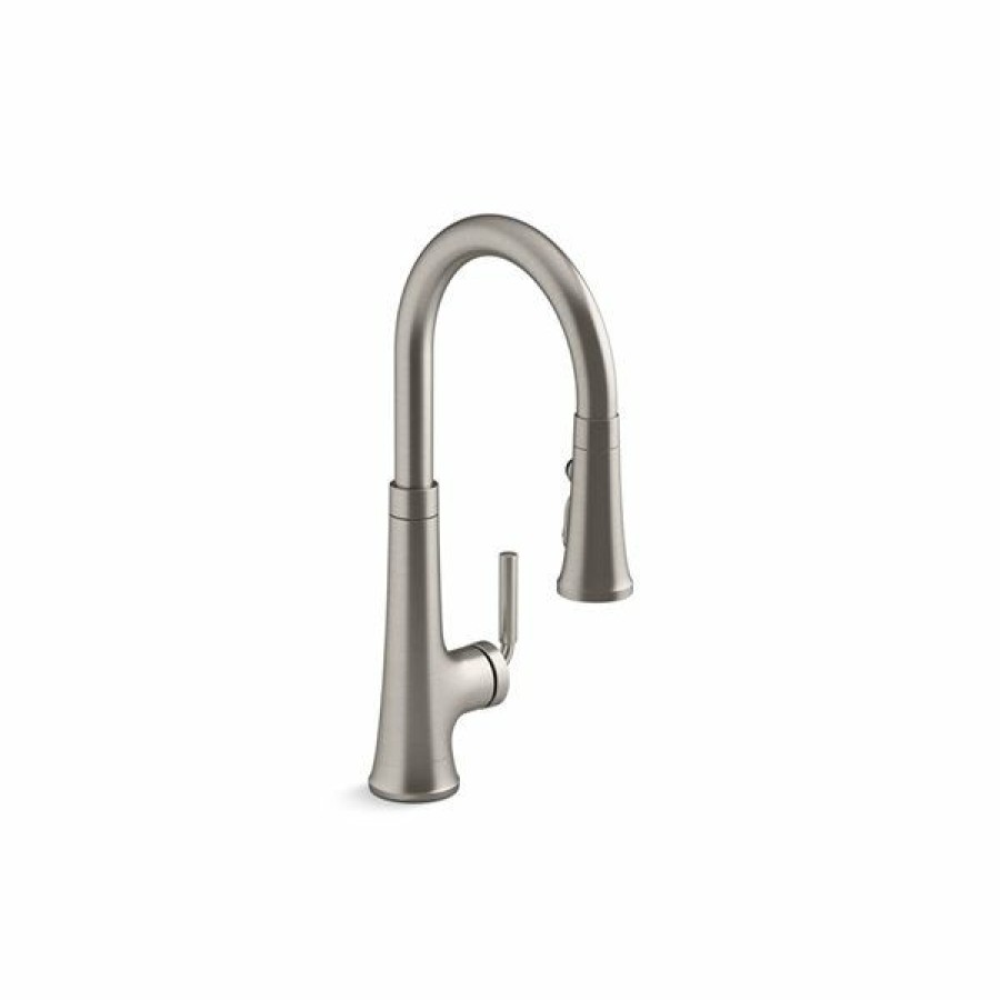 * Kohler Tone Stainless Steel Pull-Down Single-Handle Kitchen Sink Faucet Hot Selling | Kitchen Faucets