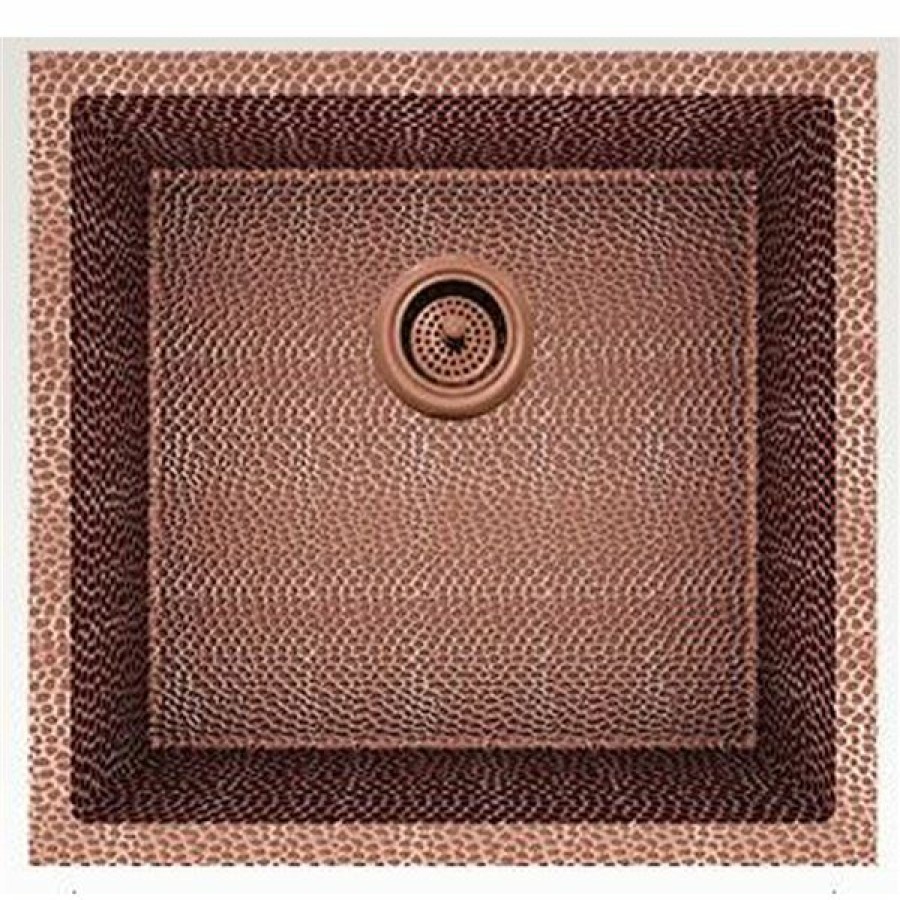 * American Imaginations 18-In X 19-In Rose Copper Single Bowl Drop-In Residential Kitchen Sink Discounts | Kitchen Sinks