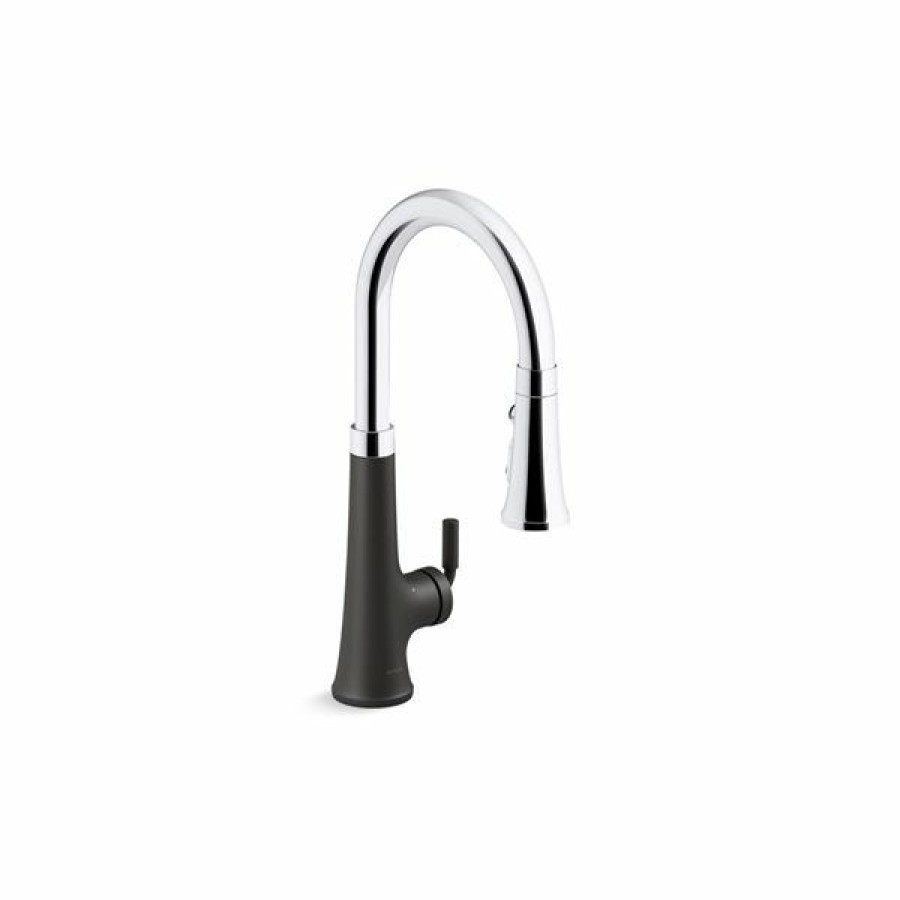 * Kohler Tone Black Touchless Pull-Down Kitchen Sink Faucet With Kohler Konnect Cheap | Kitchen Faucets