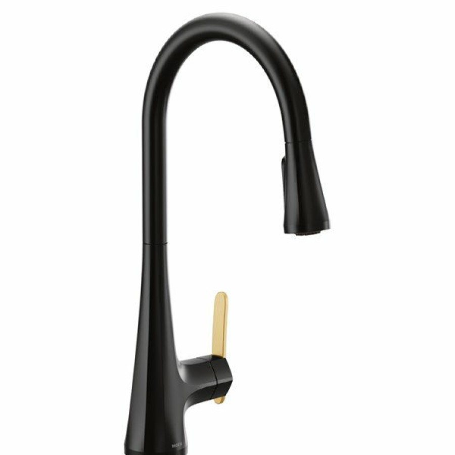 * Attractive Moen Sinema Pulldown Kitchen Faucet Matte Black | Kitchen Faucets