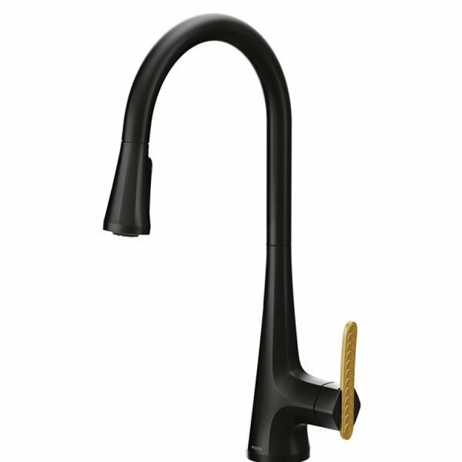 * Attractive Moen Sinema Pulldown Kitchen Faucet Matte Black | Kitchen Faucets