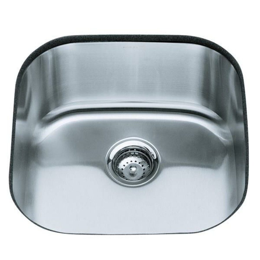 * Reliable Quality Kohler Undertone Undermount Single Kitchen Sink 19.63-In Silver | Kitchen Sinks