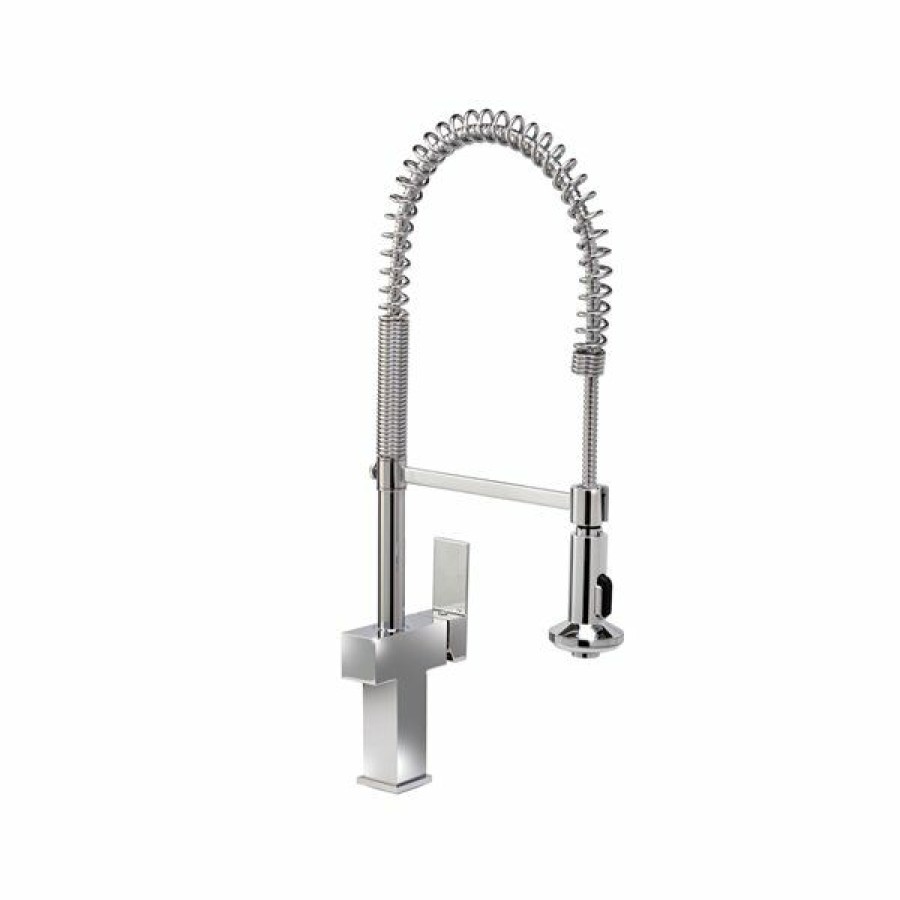 * Westmount Waterworks Nicolette Polished Chrome 1-Handle Deck Mount Pull-Down Kitchen Faucet (Deck Plate Included) Cheap | Kitchen Faucets