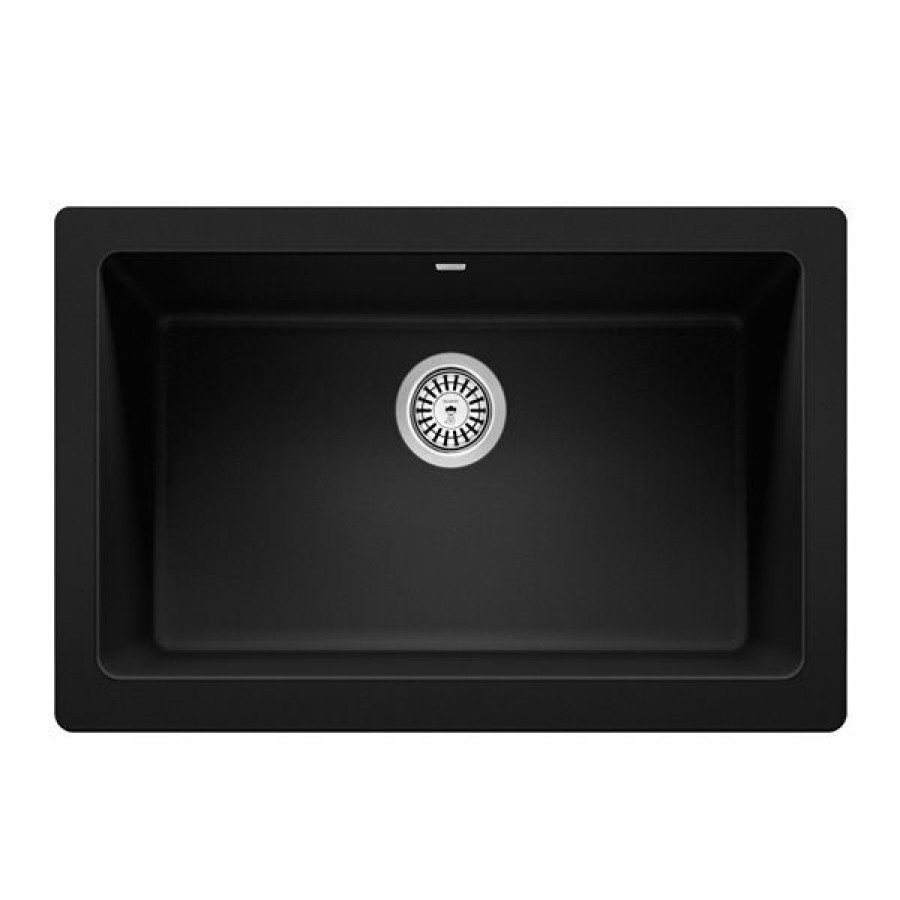 * Blanco Vintera Undermount Apron Front/Farmhouse 30-In X 19-In Coal Black Single Bowl Kitchen Sink Cheap | Kitchen Sinks