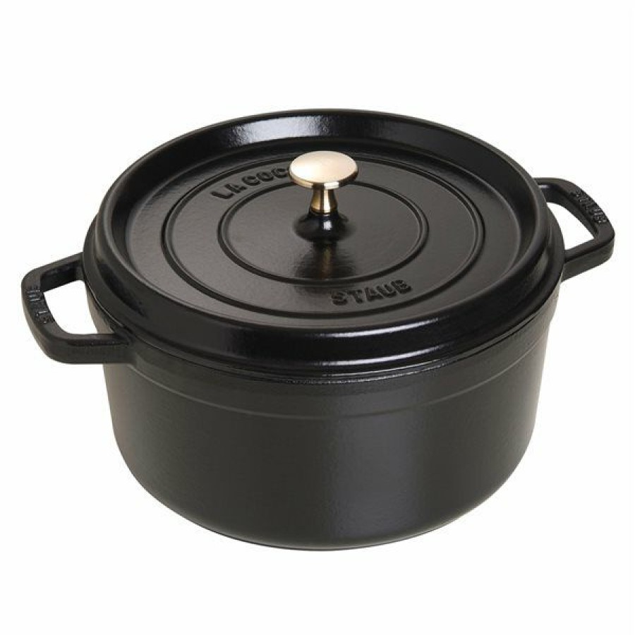 * Staub La Cocotte 5.25-L Black Cast Iron Dutch Oven Cheap | Kitchenware