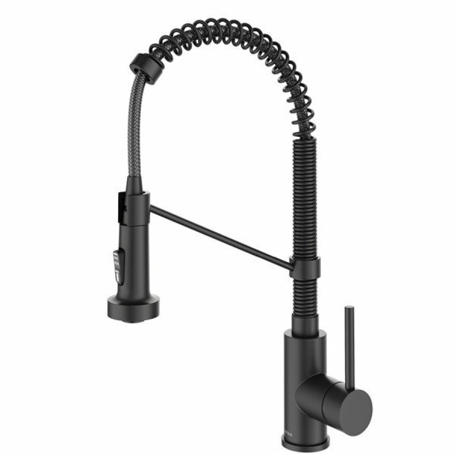 * Kraus Bolden Touchless Sensor Pull-Down Single Handle Faucet Matte Black Classical | Kitchen Faucets