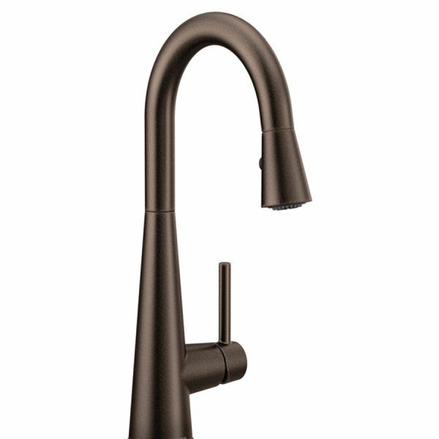 * Moen Sleek Bronze Oil Rubbed 1-Handle Deck Mount Pull-Down Handle/Lever Residential Kitchen Faucet Exactly Discount | Kitchen Faucets