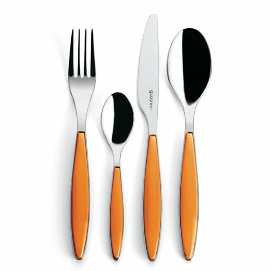 * Guzzini Orange 24-Pieces Cutlery Sets Exclusive | Kitchenware