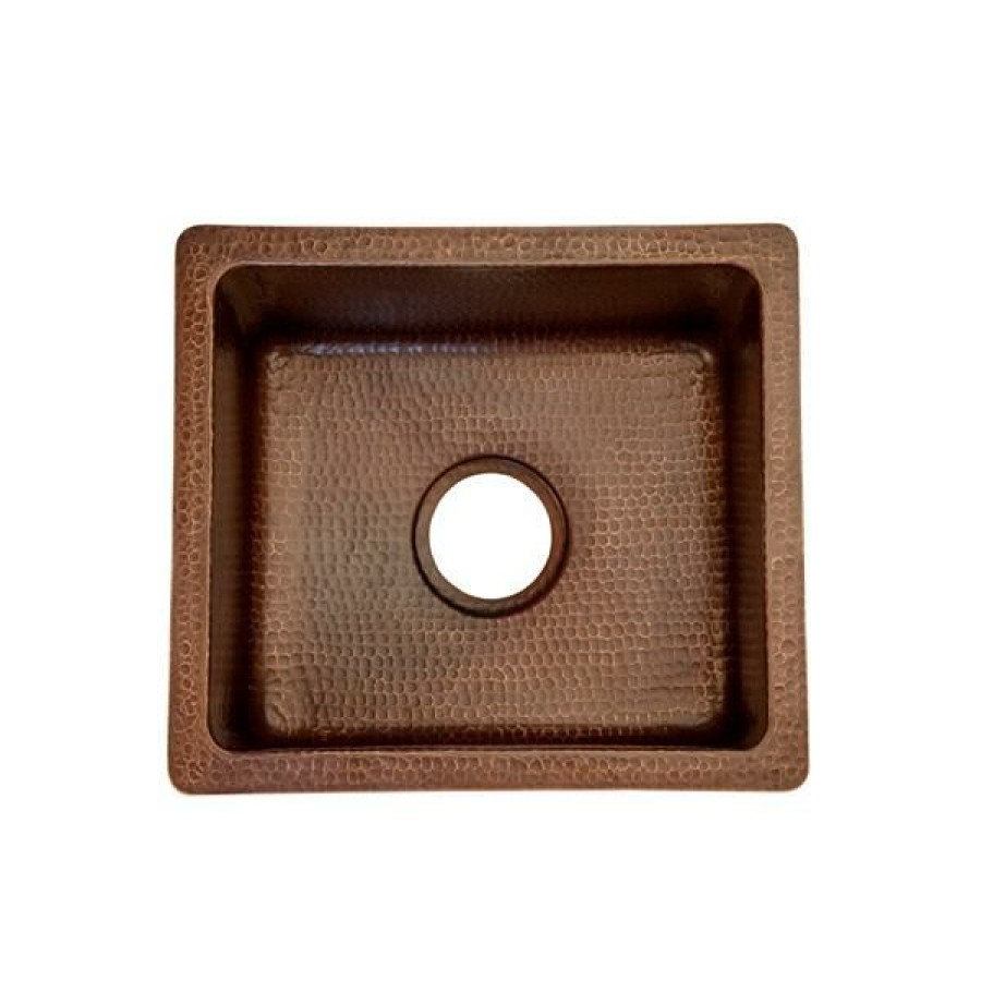 * Excellent Premier Copper Products 16-In Copper Rectangle Sink | Kitchen Sinks