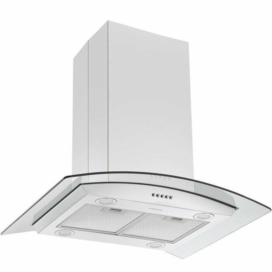 * Ancona 30-In Convertible Stainless Steel Island Range Hood Classical | Range Hoods