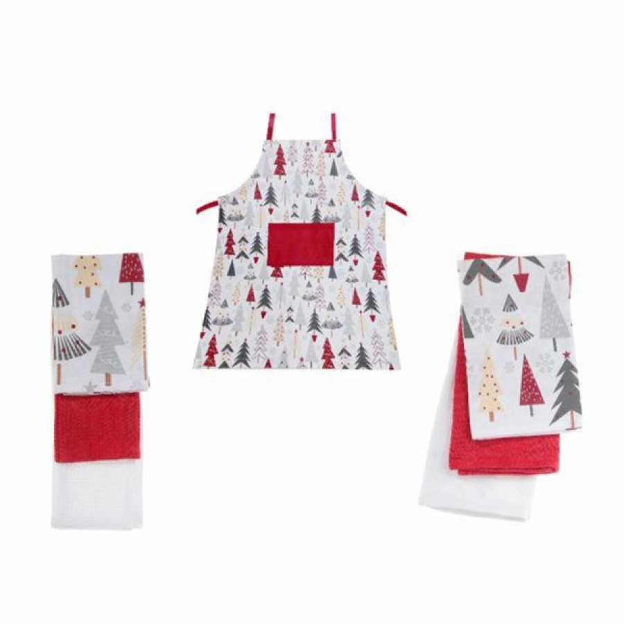 * New Arrivals Ih Casa Decor Christmas Kitchen Linen Set 7-Piece | Kitchenware