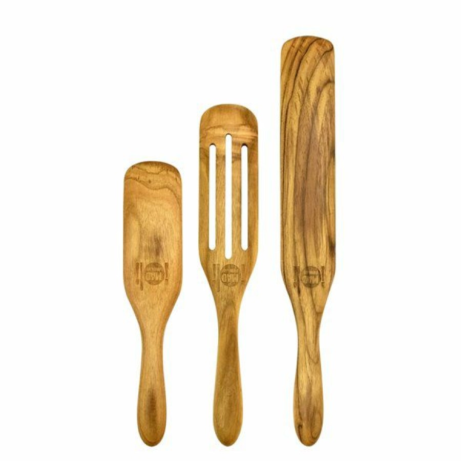 * Mad Hungry 3-Piece Original Wood Spurtle Set Classical | Kitchenware