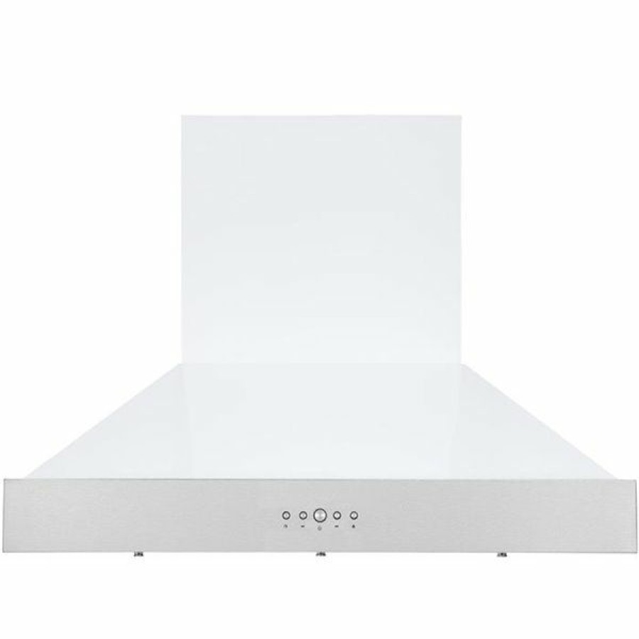 * Ancona Pro 36-In Ducted White And Stainless Steel Wall-Mounted Range Hood Hot Selling | Range Hoods