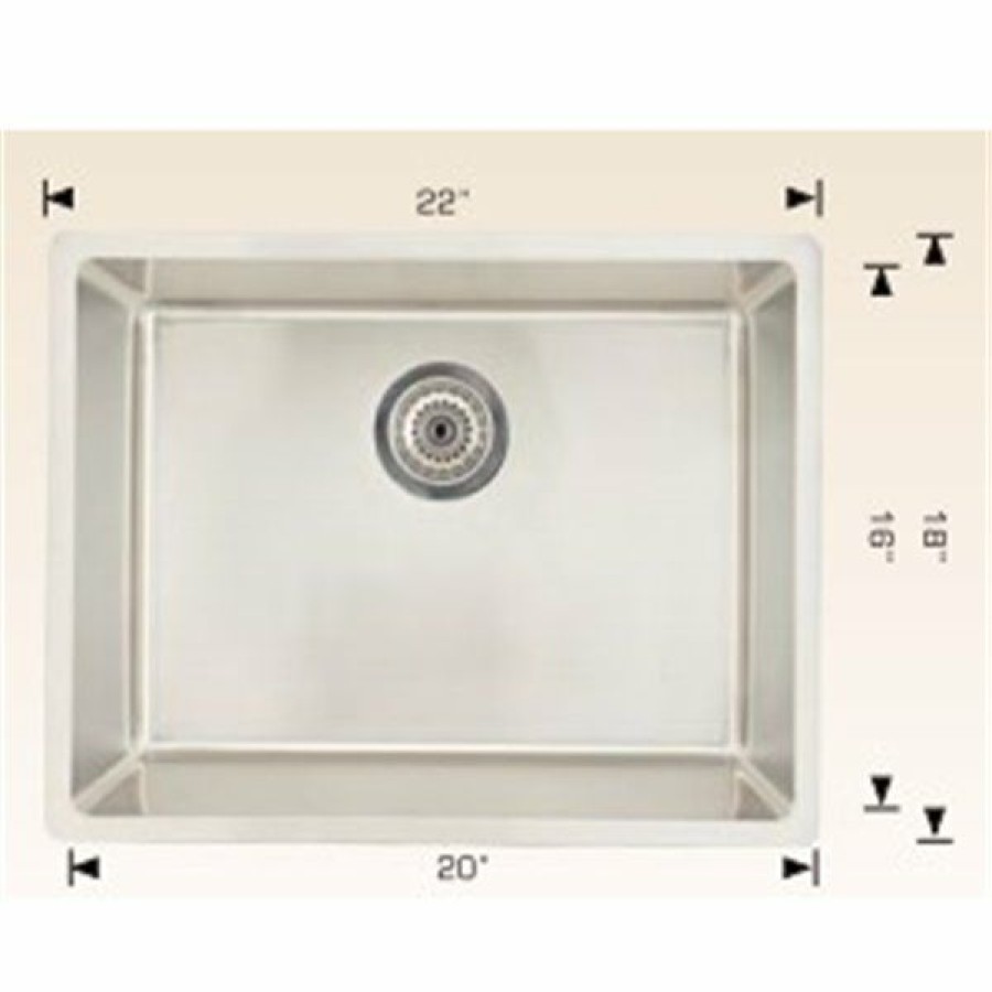 * Special American Imaginations Undermount Sink 22 X 18 Stainless Steel | Kitchen Sinks