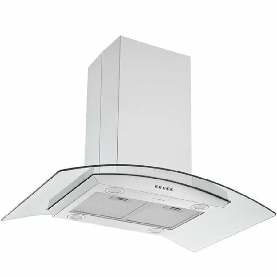 * Ancona 36-In Convertible Stainless Steel Island Range Hood Classical | Range Hoods