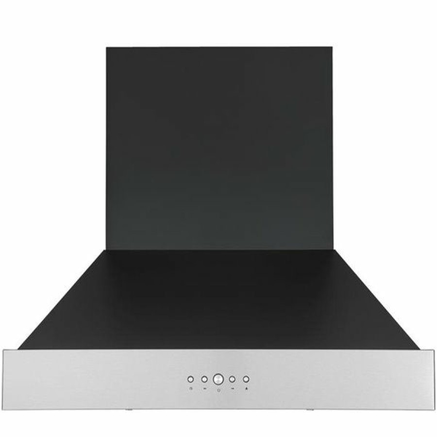 * Ancona Pro 30-In Ducted Black And Stainless Steel Wall-Mounted Range Hood Classical | Range Hoods