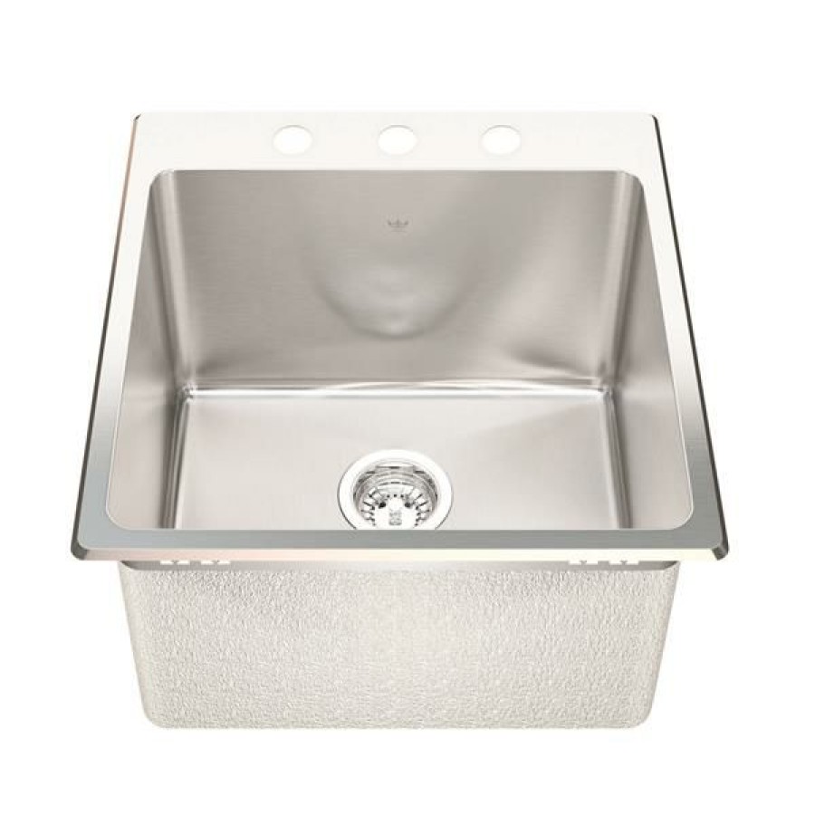 * Discount Store Kindred Franke 20.13-In X 20.56-In Stainless Steel Single Sink | Kitchen Sinks