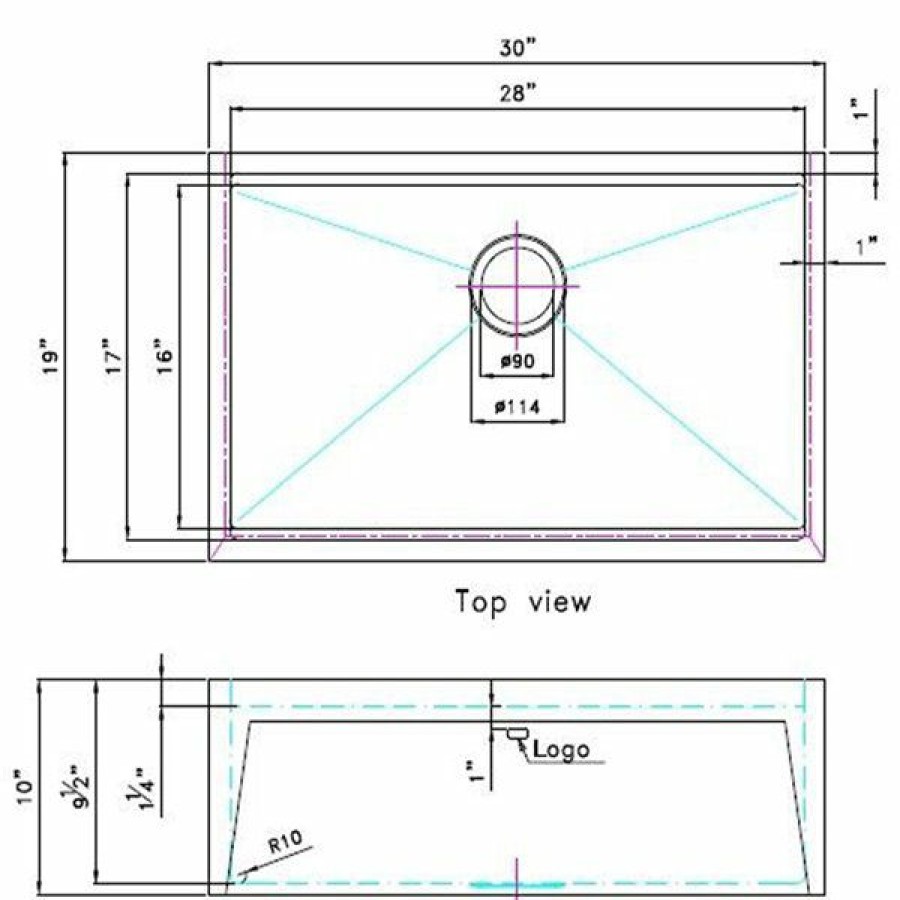 * American Imaginations 19-In X 30-In Modern Stainless Steel Single Bowl Drop-In Residential Kitchen Sink Flash Sale | Kitchen Sinks