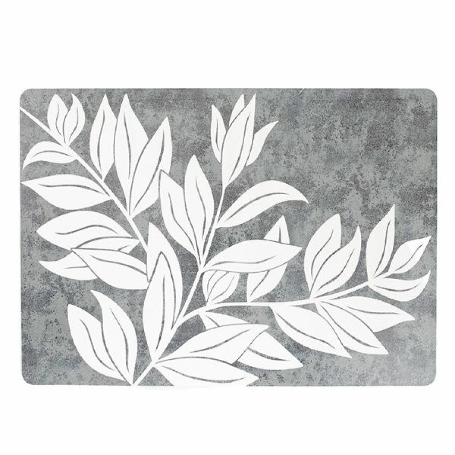 * Ih Casa Decor White Leaves Placemat Set Of 12 Classical | Kitchenware