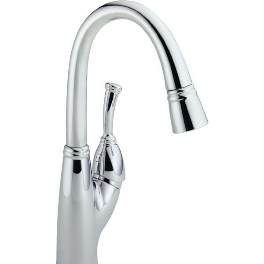 * Top Sell Delta Allora Bar And Prep Faucet 14.5-In. 1-Handle Chrome | Kitchen Faucets