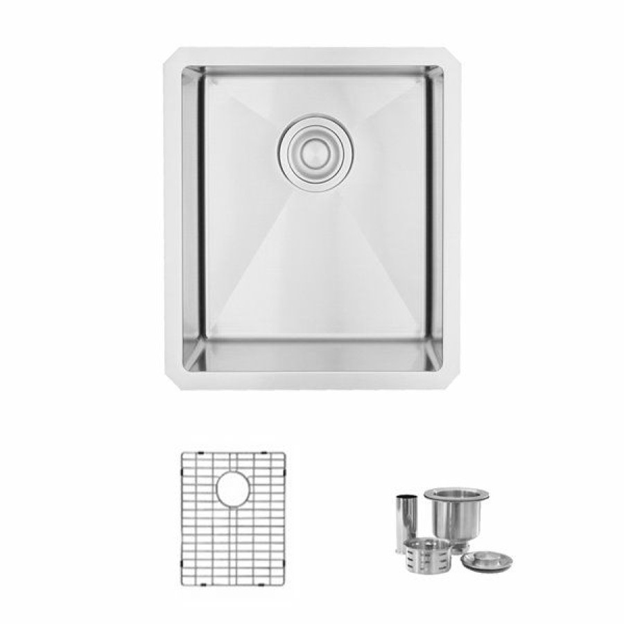 * Bestsellers Stylish 16-In Single Bowl Undermount Stainless Steel Kitchen Sink Laundry | Kitchen Sinks