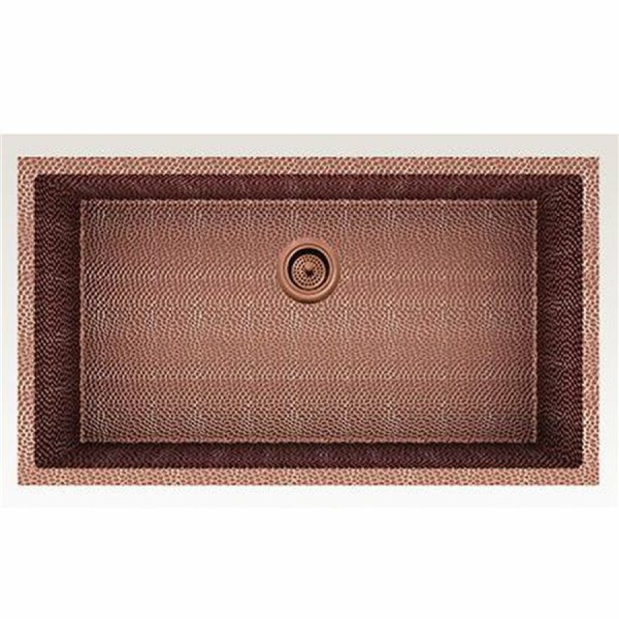 * American Imaginations 18-In X 33-In Rose Copper Single Bowl Drop-In Residential Kitchen Sink Cheap | Kitchen Sinks