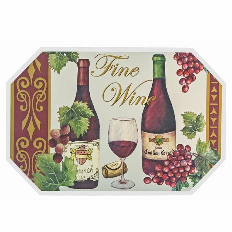 * Ih Casa Decor Fine Wine Plastic Placemat Set Of 12 Classical | Kitchenware