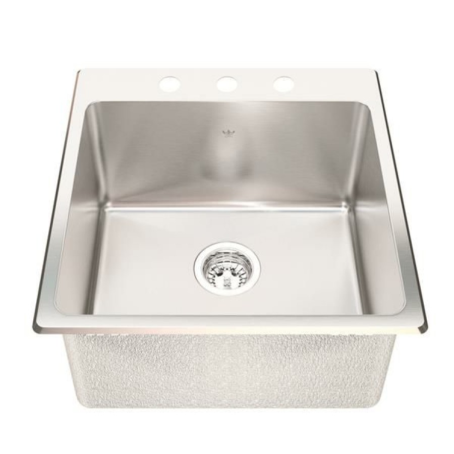 * New Arrivals Kindred Franke 20.13-In X 20.56-In Stainless Steel Single Sink | Kitchen Sinks