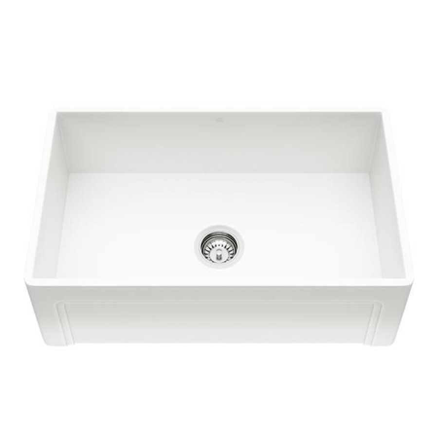 * Gift Selection Vigo Front Matte Stone Farmhouse Kitchen Sink 30-In | Kitchen Sinks