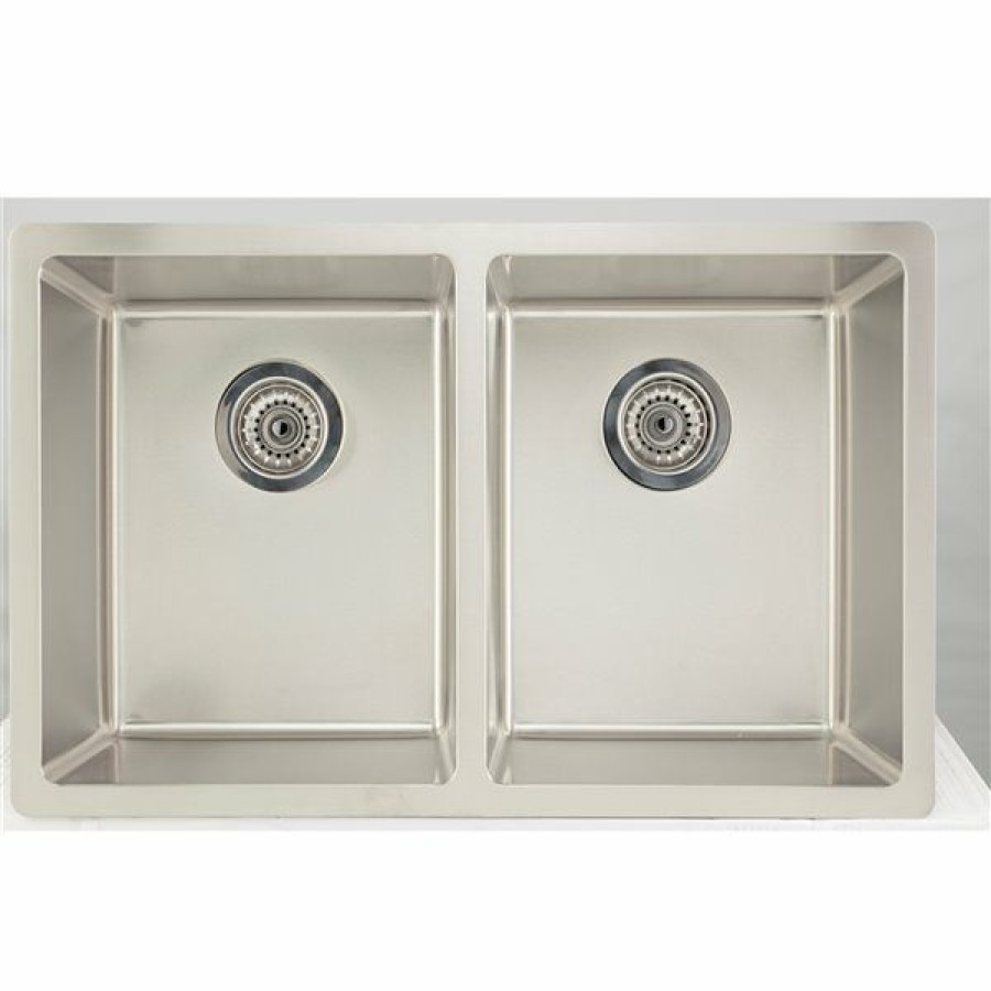 * Reliable Quality American Imaginations Undermount Double Sink 32 Stainless Steel | Kitchen Sinks