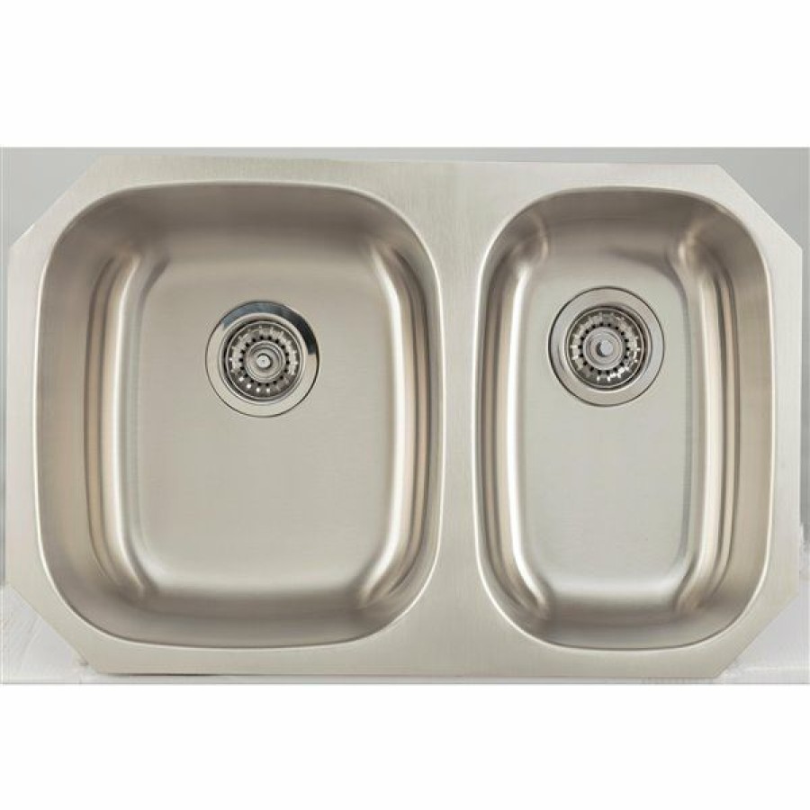 * Special American Imaginations Undermount Double Sink 28.25 X 18 Stainless Steel | Kitchen Sinks