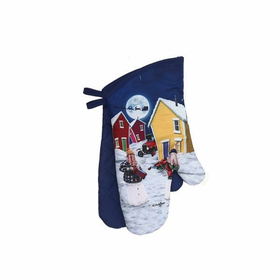 * Outlet Ih Casa Decor Blue Oven Mitts 2-Piece | Kitchenware