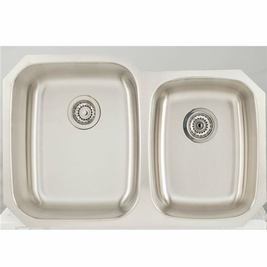 * Cheap American Imaginations Undermount Double Sink 32.12 X 20.62 Stainless Steel | Kitchen Sinks