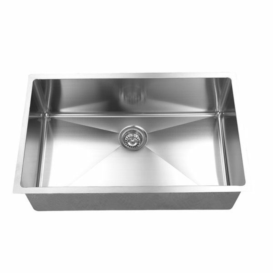 * Elegant Stainless Undermount Kitchen Sink Single Bowl 18-In X 32-In Stainless Steel Cheap | Kitchen Sinks