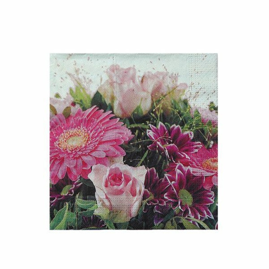 * Excellent Ih Casa Decor 20-Pack 3-Ply Paper Napkins (Floral Arrangement) Set Of 6 | Kitchenware