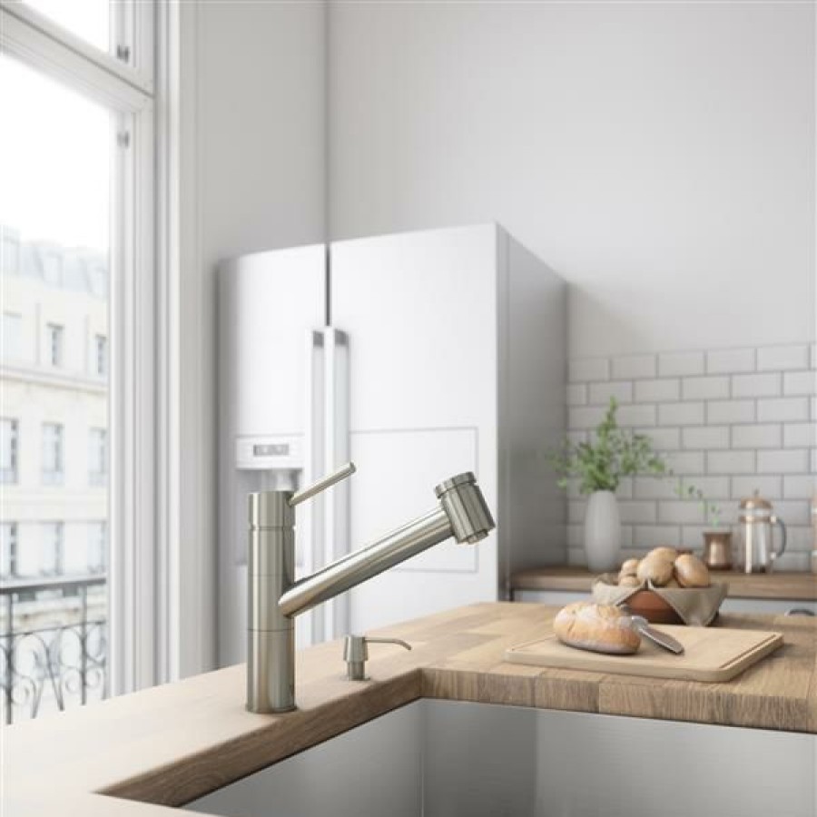 * Vigo Branson Pull-Out Spray Kitchen Faucet Stainless Less Expensive | Kitchen Faucets