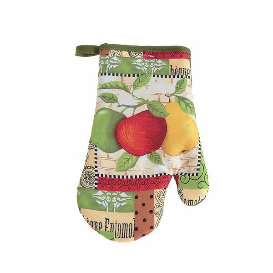 * Ih Casa Decor Green And Red Oven Mitts Set Of 4 Outlet Sale | Kitchenware