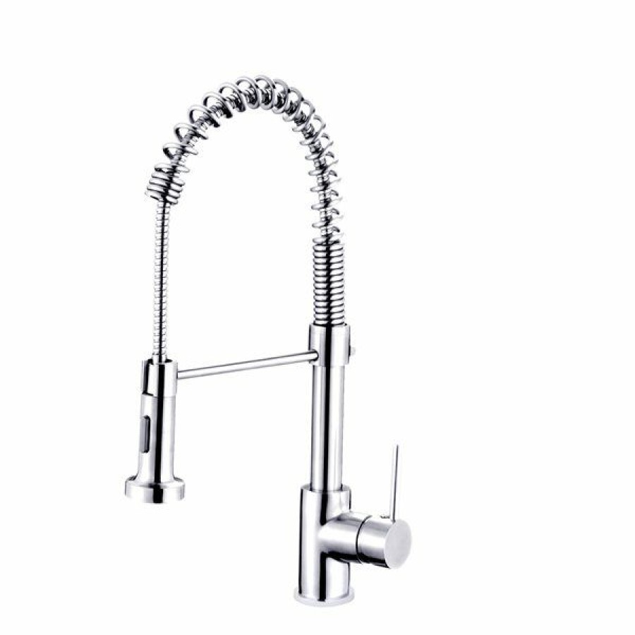 * Stylish Milano Chrome 1-Handle Deck Mount High-Arc Handle/Lever Kitchen Faucet Cheap | Kitchen Faucets